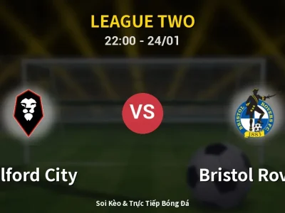 Soi Kèo Salford City vs Bristol Rovers – 22:00 24/01 | Nhận Định, Dự Đoán Tỷ Số
