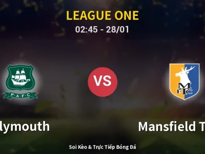 Kết Quả: Plymouth 1-1 Mansfield Town – Highlight & Bàn Thắng | League One