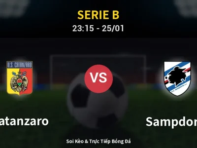 Soi Kèo Catanzaro vs Sampdoria – 23:15 25/01 | Nhận Định, Dự Đoán Tỷ Số
