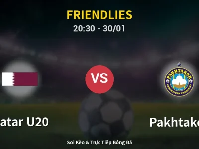 Soi Kèo Qatar U20 vs Pakhtakor – 20:30 30/01 | Nhận Định, Dự Đoán Tỷ Số