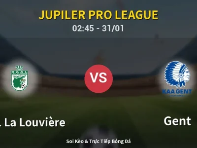 Kết Quả: RAAL La Louvière 1-1 Gent – Highlight & Bàn Thắng | Jupiler Pro League