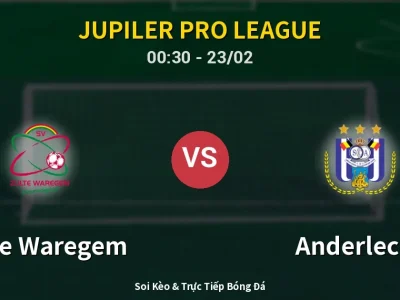 Kết Quả: Zulte Waregem 2-4 Anderlecht – Highlight & Bàn Thắng | Jupiler Pro League