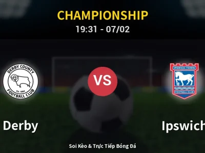 🔴 Trực Tiếp: Derby 1-1 Ipswich – Link Xem Championship (Full HD)