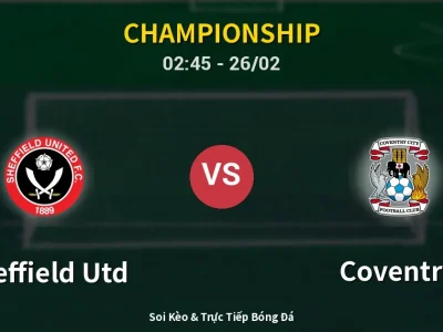 Kết Quả: Sheffield Utd 1-2 Coventry – Highlight & Bàn Thắng | Championship