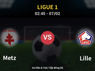 Kết Quả: Metz 0-0 Lille – Highlight & Bàn Thắng | Ligue 1