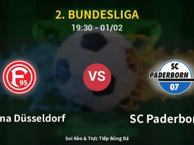 🔴 Trực Tiếp: Fortuna Düsseldorf 0-1 SC Paderborn 07 – Link Xem 2. Bundesliga (Full HD)