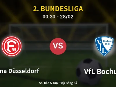 Kết Quả: Fortuna Düsseldorf 2-1 VfL Bochum – Highlight & Bàn Thắng | 2. Bundesliga