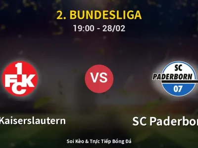 Soi Kèo 1. FC Kaiserslautern vs SC Paderborn 07 – 19:00 28/02 | Nhận Định, Dự Đoán Tỷ Số