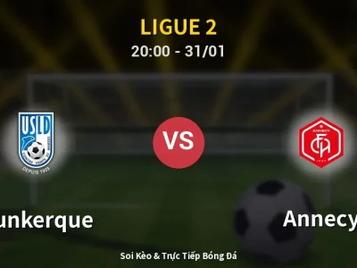 🔴 Trực Tiếp: Dunkerque 0-1 Annecy – Link Xem Ligue 2 (Full HD)