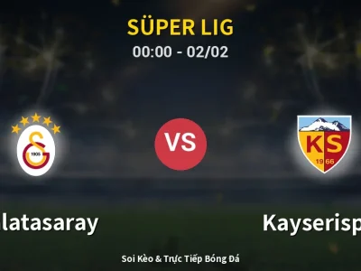 Kết Quả: Galatasaray 4-0 Kayserispor – Highlight & Bàn Thắng | Süper Lig