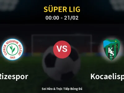Kết Quả: Rizespor 2-0 Kocaelispor – Highlight & Bàn Thắng | Süper Lig