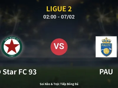 Kết Quả: RED Star FC 93 0-3 PAU – Highlight & Bàn Thắng | Ligue 2
