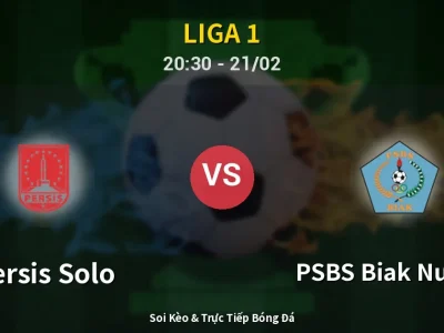 Kết Quả: Persis Solo 1-1 PSBS Biak Numfor – Highlight & Bàn Thắng | Liga 1