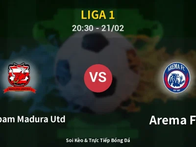 🔴 Trực Tiếp: Persepam Madura Utd 2-2 Arema FC – Link Xem Liga 1 (Full HD)