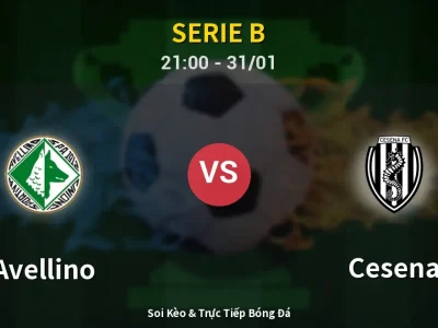 🔴 Trực Tiếp: Avellino 2-1 Cesena – Link Xem Serie B (Full HD)