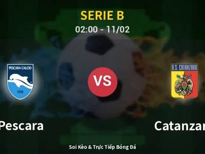 Kết Quả: Pescara 0-2 Catanzaro – Highlight & Bàn Thắng | Serie B