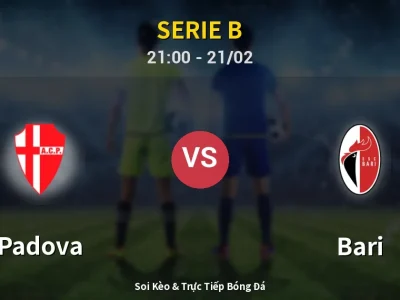 🔴 Trực Tiếp: Padova 1-1 Bari – Link Xem Serie B (Full HD)