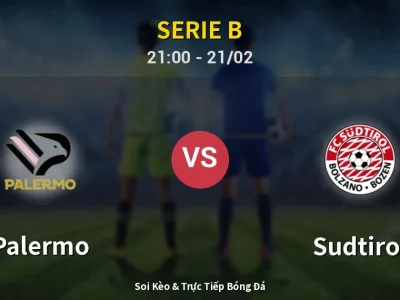 🔴 Trực Tiếp: Palermo 3-0 Sudtirol – Link Xem Serie B (Full HD)