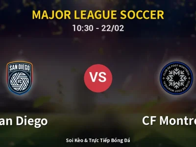 Kết Quả: San Diego 5-0 CF Montreal – Highlight & Bàn Thắng | Major League Soccer