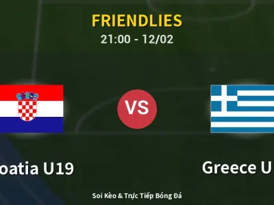 🔴 Trực Tiếp: Croatia U19 0-0 Greece U19 – Link Xem Friendlies (Full HD)