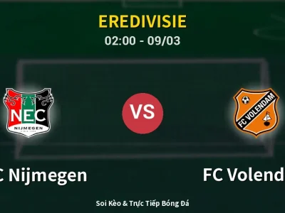 Kết Quả: NEC Nijmegen 3-0 FC Volendam – Highlight & Bàn Thắng | Eredivisie