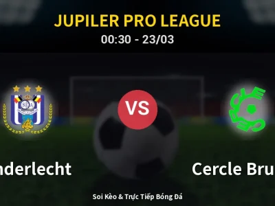 Kết Quả: Anderlecht 2-3 Cercle Brugge – Highlight & Bàn Thắng | Jupiler Pro League