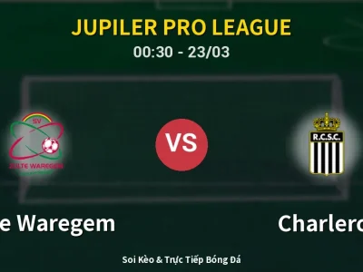 Kết Quả: Zulte Waregem 1-0 Charleroi – Highlight & Bàn Thắng | Jupiler Pro League