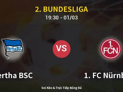 Kết Quả: Hertha BSC 2-1 1. FC Nürnberg – Highlight & Bàn Thắng | 2. Bundesliga