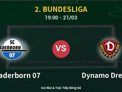Soi Kèo SC Paderborn 07 vs Dynamo Dresden – 19:00 21/03 | Nhận Định, Dự Đoán Tỷ Số