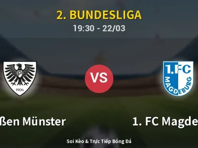🔴 Trực Tiếp: Preußen Münster 1-2 1. FC Magdeburg – Link Xem 2. Bundesliga (Full HD)