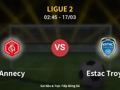 Kết Quả: Annecy 1-2 Estac Troyes – Highlight & Bàn Thắng | Ligue 2