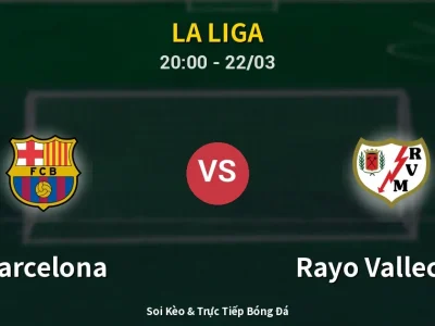 🔴 Trực Tiếp: Barcelona 1-0 Rayo Vallecano – Link Xem La Liga (Full HD)