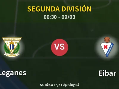 Kết Quả: Leganes 0-1 Eibar – Highlight & Bàn Thắng | Segunda División
