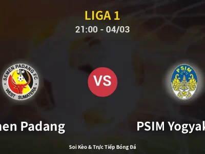 Soi Kèo Semen Padang vs PSIM Yogyakarta – 21:00 04/03 | Nhận Định, Dự Đoán Tỷ Số