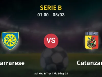 Kết Quả: Carrarese 3-3 Catanzaro – Highlight & Bàn Thắng | Serie B