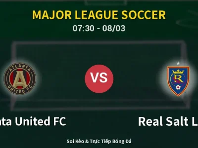 Kết Quả: Atlanta United FC 2-3 Real Salt Lake – Highlight & Bàn Thắng | Major League Soccer