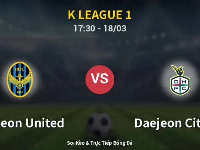 Kết Quả: Incheon United 1-3 Daejeon Citizen – Highlight & Bàn Thắng | K League 1