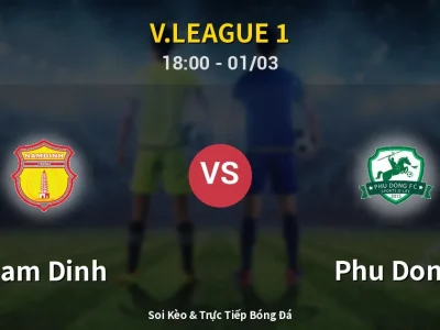 Kết Quả: Nam Dinh 3-2 Phu Dong – Highlight & Bàn Thắng | V.League 1