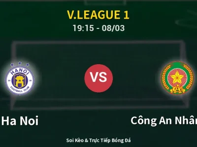 🔴 Trực Tiếp: Ha Noi 2-0 Công An Nhân Dân – Link Xem V.League 1 (Full HD)