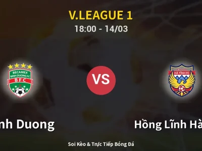 Kết Quả: Binh Duong 2-0 Hồng Lĩnh Hà Tĩnh – Highlight & Bàn Thắng | V.League 1