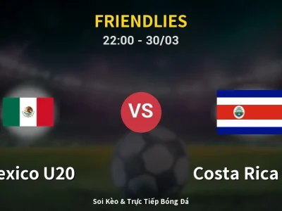 Soi Kèo Mexico U20 vs Costa Rica U20 – 22:00 30/03 | Nhận Định, Dự Đoán Tỷ Số
