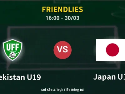 Kết Quả: Uzbekistan U19 0-0 Japan U19 – Highlight & Bàn Thắng | Friendlies