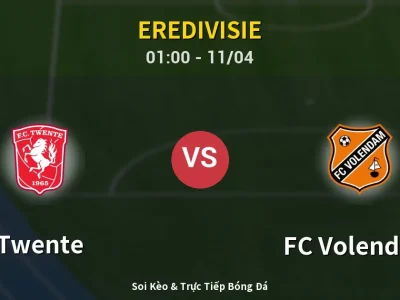 🔴 Trực Tiếp: Twente 2-0 FC Volendam – Link Xem Eredivisie (Full HD)