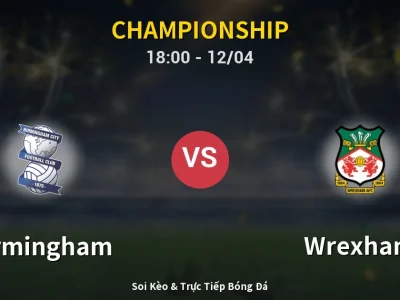🔴 Trực Tiếp: Birmingham 2-0 Wrexham – Link Xem Championship (Full HD)