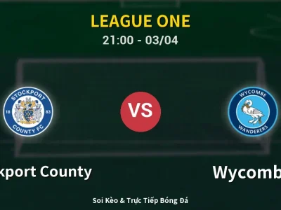 🔴 Trực Tiếp: Stockport County 3-0 Wycombe – Link Xem League One (Full HD)
