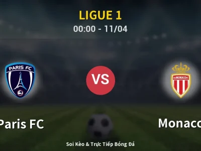 🔴 Trực Tiếp: Paris FC 4-1 Monaco – Link Xem Ligue 1 (Full HD)