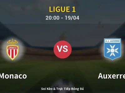 🔴 Trực Tiếp: Monaco 0-2 Auxerre – Link Xem Ligue 1 (Full HD)