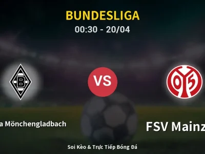 Kết Quả: Borussia Mönchengladbach 1-1 FSV Mainz 05 – Highlight & Bàn Thắng | Bundesliga
