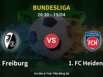 🔴 Trực Tiếp: SC Freiburg 0-0 1. FC Heidenheim – Link Xem Bundesliga (Full HD)