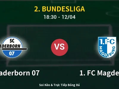 🔴 Trực Tiếp: SC Paderborn 07 3-2 1. FC Magdeburg – Link Xem 2. Bundesliga (Full HD)